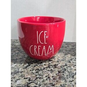 Rae Dunn Ice cream Red Bowl